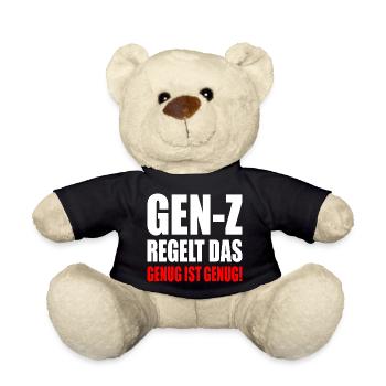 gen z regelt das - Teddy - Schwarz - Vorne