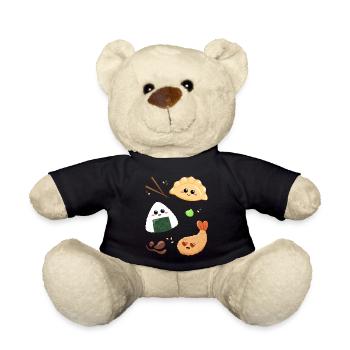 Asia Snacks für Essensliebhaber und Japan Fans - Teddy - Schwarz - Vorne