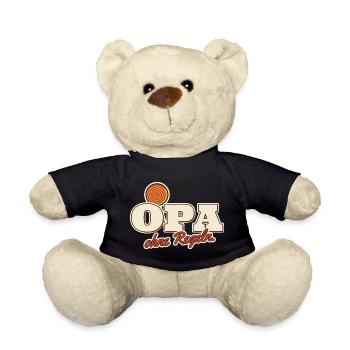 Opa ohne Regeln Enkel Spruch - Teddy - Schwarz - Vorne