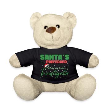 Santa`s Preferred Paranormal Ghost Hunter Gifts - Teddy - Schwarz - Vorne