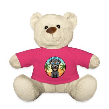 Kerry Blue Terrier Hunderasse Cartoon Sonnenbrille - Teddy - Pink - Vorne