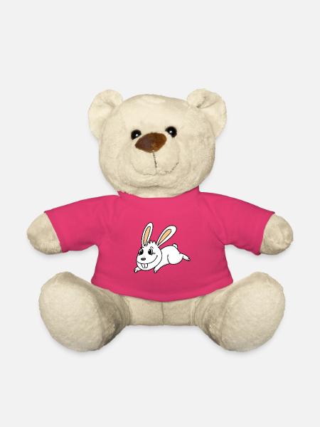 Lapin lapin lapin de pâques - Nounours - rose