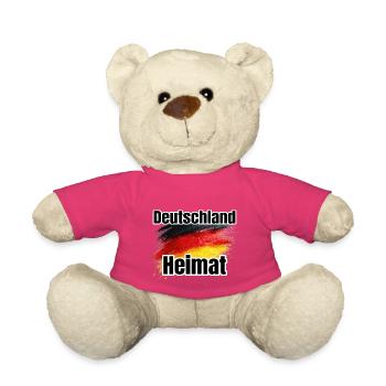 Deutschland Heimat Flaggenkunst - Teddy - Pink - Vorne