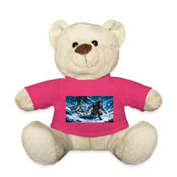 Der heilige Nikolaus stellt sich der Folklore von Krampus ohne Angst - Teddy - Pink - Vorne