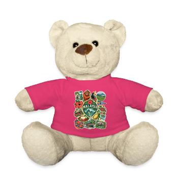 Malaysia Reisesticker - Teddy - Pink - Vorne