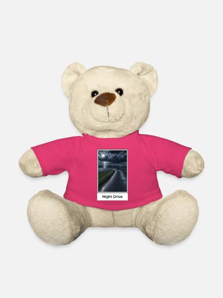 Nachtfahrt durch Gewitter - Teddy - Pink
