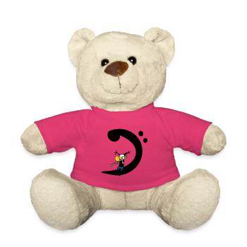 Posaunen-Bass Clef – Posaunist-Musik-T-Shirt - Teddy - Pink - Vorne