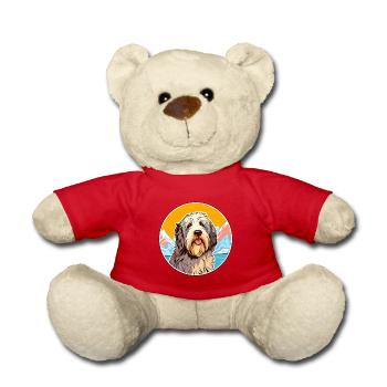 Katalanischer Schäferhund Hund Rasse Cartoon Kawaii Watercol - Teddy - Rot - Vorne