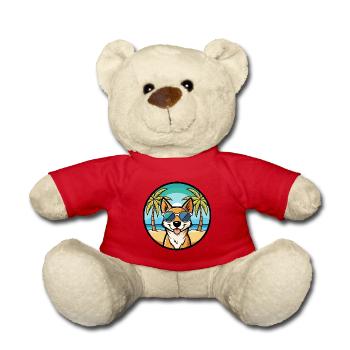 Perro De Presa Mallorquinische Hunderasse Cartoon Beach - Teddy - Rot - Vorne
