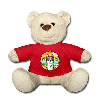 Westsibirische Laika-Hunderasse Cartoon-Sonnenbrille - Teddy - Rot - Vorne