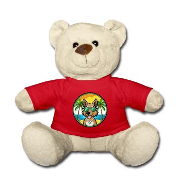 Segugio Italiano Hunderasse Cartoon Sonnenbrille Strand - Teddy - Rot - Vorne