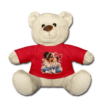 Herzige Mutter-Kind Liebesmomente - Teddy - Rot - Vorne