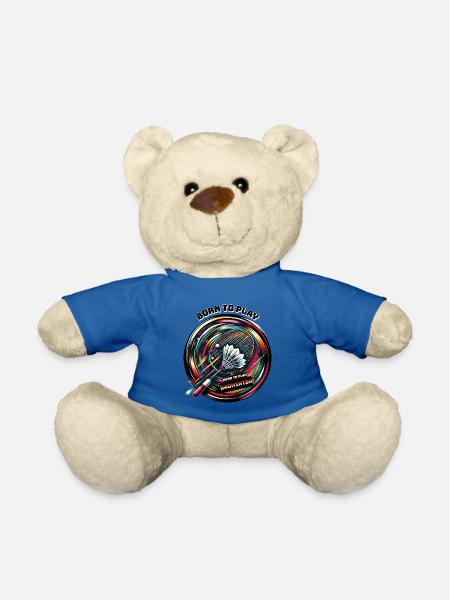 Né pour jouer au badminton - Nounours - bleu roi