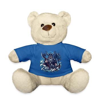 Viking Logo - Teddy Bear - royal blue - Front