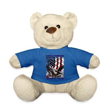 Adler über US-Flagge im Americana-Stil - Teddy - Königsblau - Vorne