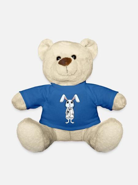 Lapin médecin médecin infirmière vétérinaire - Nounours - bleu roi