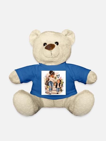Mutter Kind Liebe unterwegs - Teddy - Königsblau