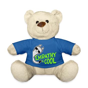 Empathy is cool freches Lama Empathie Mit Herz - Teddy - Königsblau - Vorne
