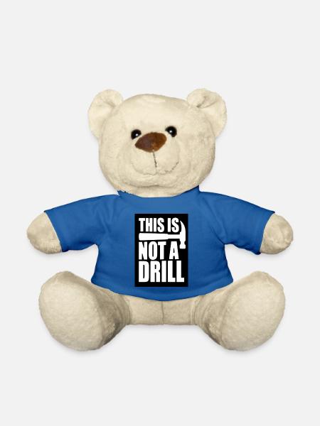 Das ist kein Drill-Bold-Grafik-Tee - Teddy - Königsblau