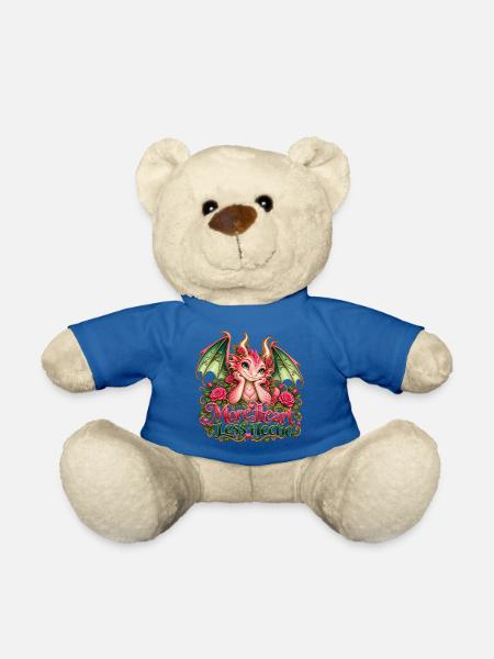 Mehr Herz-Less Hectic – Süßer Pink Dragon - Teddy - Königsblau