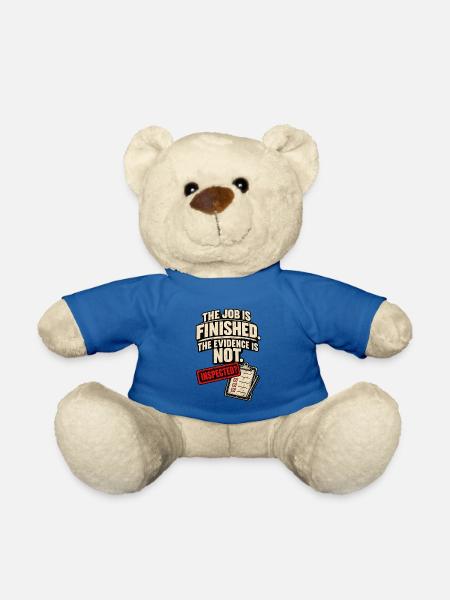 Arbeit erledigt, Beweise nicht inspiziert - Teddy - Königsblau
