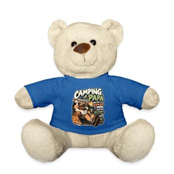 Camping Papa Entspannter Familienurlaub - Teddy - Königsblau - Vorne
