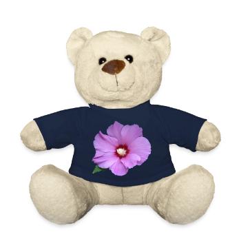 Rose rosa Blume Roseneibisch - Teddy - French Navy - Vorne