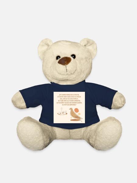 Mit Dummen Menschen Streiten Taube Schach - Teddy - French Navy
