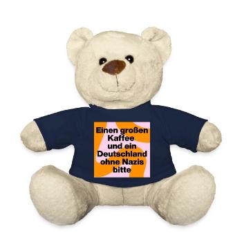 KAFFEE UND DEUTSCHLAND OHNE NAZIS BITTE, FCK NZS - Teddy - French Navy - Vorne
