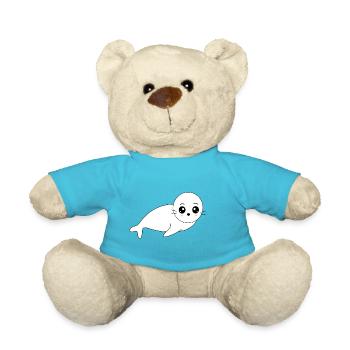 Sceau Kawaii Sceau Kawaii Fille Kawaii Manga - Nounours - bleu outremer - Devant