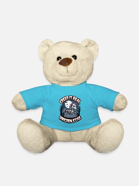Grusel es im echten Einhorn-Stil - Teddy - Atollblau