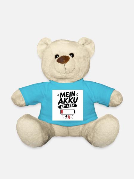 Modernes Design – Einzigartige Geschenkidee - Teddy - Atollblau