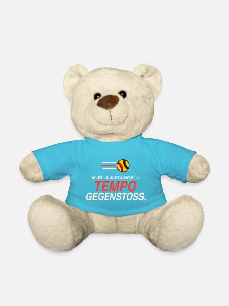 Lieblingswort Tempogegenstoß - Teddy - Atollblau