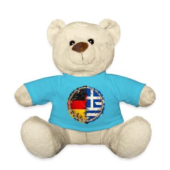 Deutschland Griechenland – Zwei Heimaten - Teddy - Atollblau - Vorne