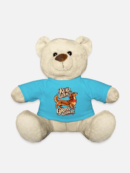 Kurz gebaut groß gedacht Dackel - Teddy - Atollblau