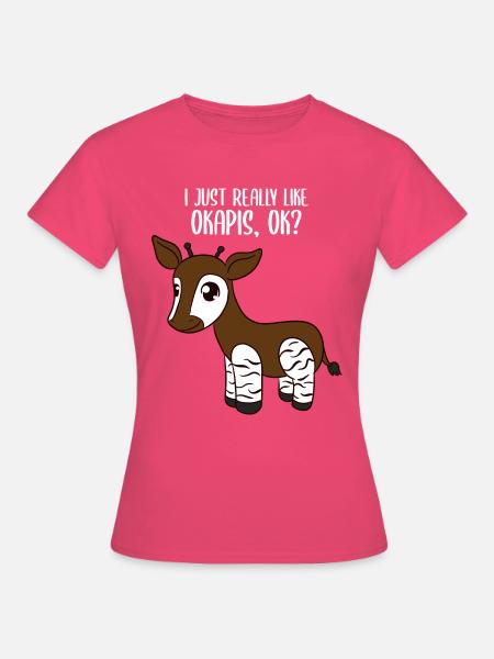Okapi - Frauen T-Shirt - Azalea