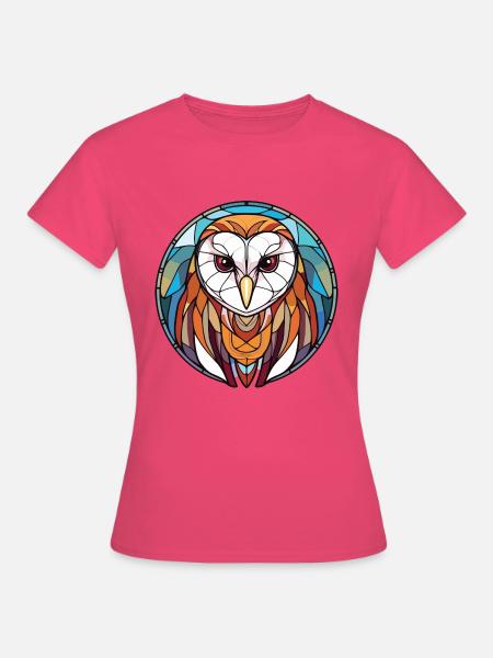 Schleiereule Bunte Aquarell-Tierillustration - Frauen T-Shirt - Azalea