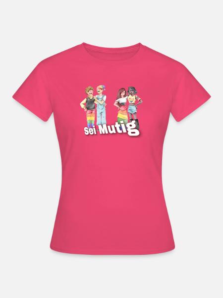 Sei Mutig Pride-Illustration: Vielfalt - Frauen T-Shirt - Azalea