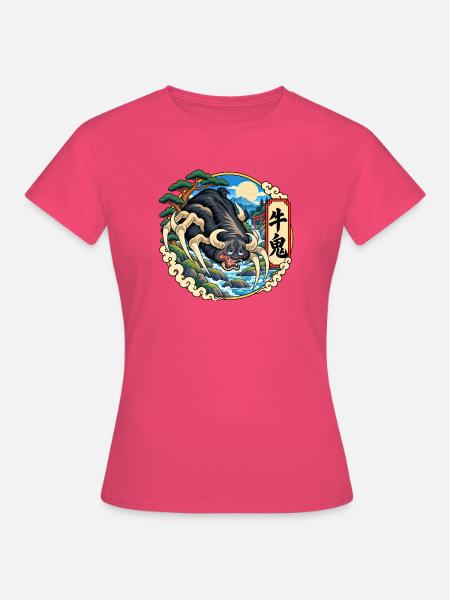 Ushi-Oni als japanischer Rinderdämon - Frauen T-Shirt - Azalea