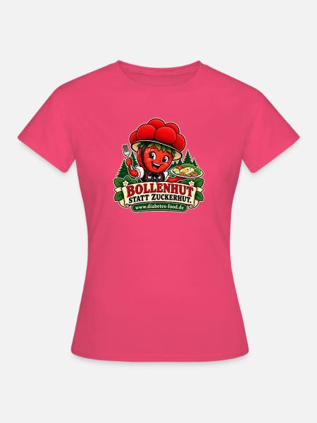 Bollenhut Fruchtmotiv - Frauen T-Shirt - Azalea
