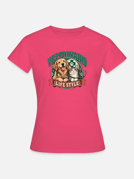 Veterinärleben Hund und Katze - Frauen T-Shirt - Azalea