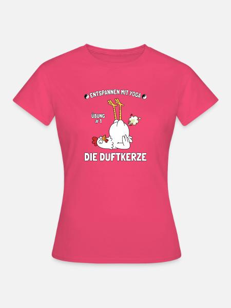 Hühner Yoga Duftkerze - Frauen T-Shirt - Azalea