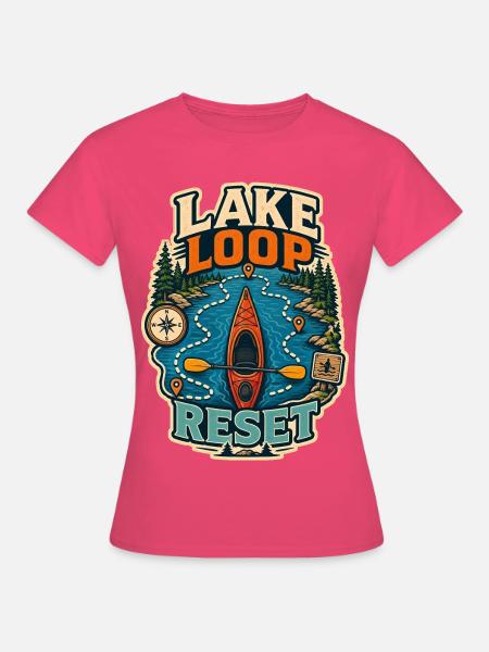 LAKE LOOP RESET - Frauen T-Shirt - Azalea
