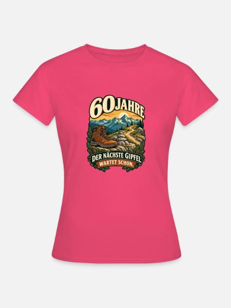 60 Jahre Gipfelsturm - Frauen T-Shirt - Azalea