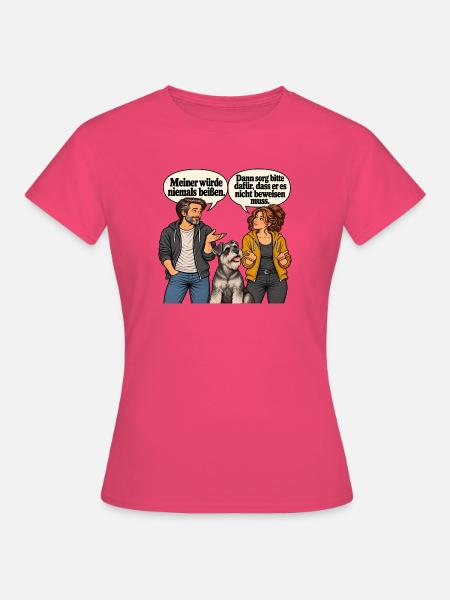 Salz-und-Pfeffer-Schnauzer_im_Gesprach - Frauen T-Shirt - Azalea