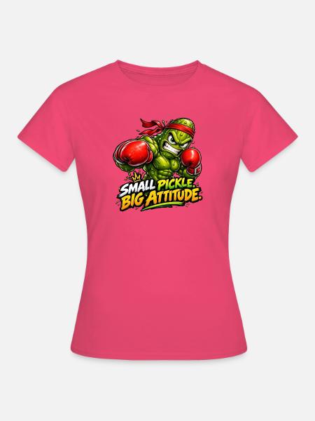 Eine kleine Gurke, ein großer Charakter! - Frauen T-Shirt - Azalea