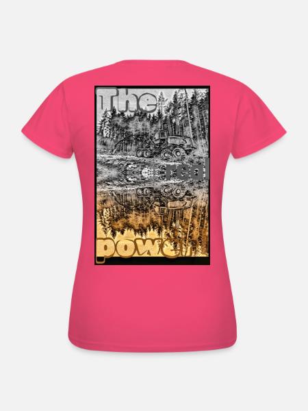Harvester Shirt Holzerntemaschine Forstfirma XO751 - Frauen T-Shirt - Azalea