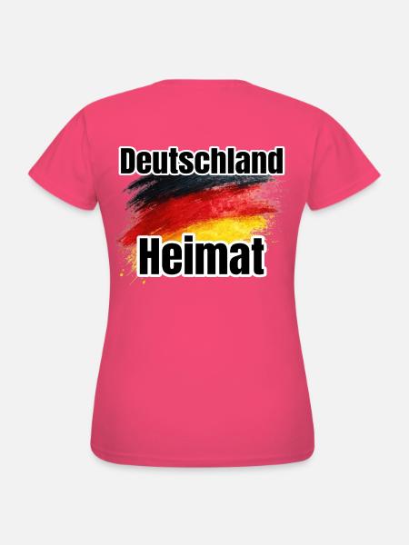 Deutschland Heimat Flaggenkunst - Frauen T-Shirt - Azalea