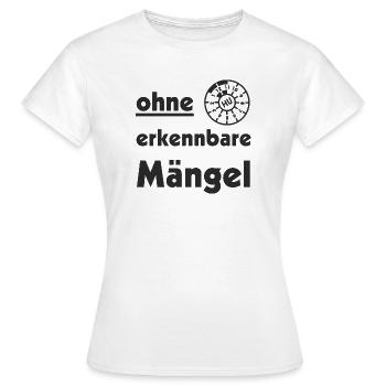 ohne erkennbare Mängel TÜV - Frauen T-Shirt - Weiß - Vorne - AI Model Female 172 dark (172cm)
