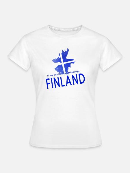 Finland Suomi - Frauen T-Shirt - Weiß